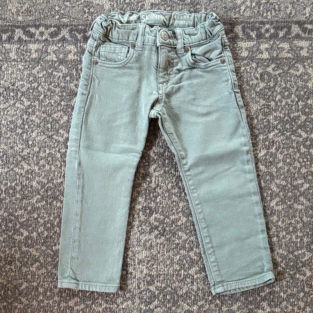 Gymboree Kids Light Green Skinny Jeans 3